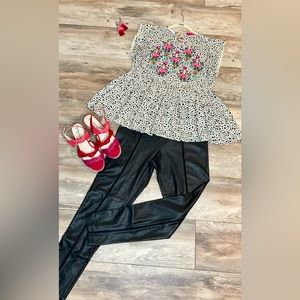 NWT BCBG MAXAZRIA FAUX LEATHER LEGGING PANTS